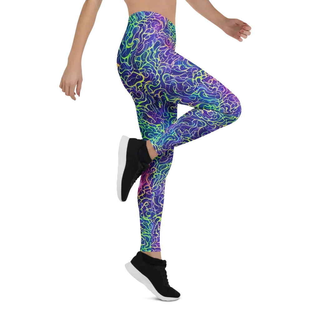 Prismatic Maze on Leggings — Right