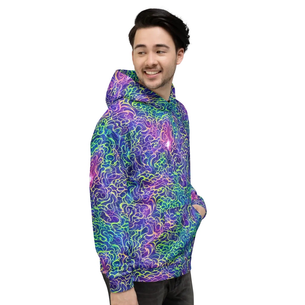 Prismatic Maze on Hoodie — Right
