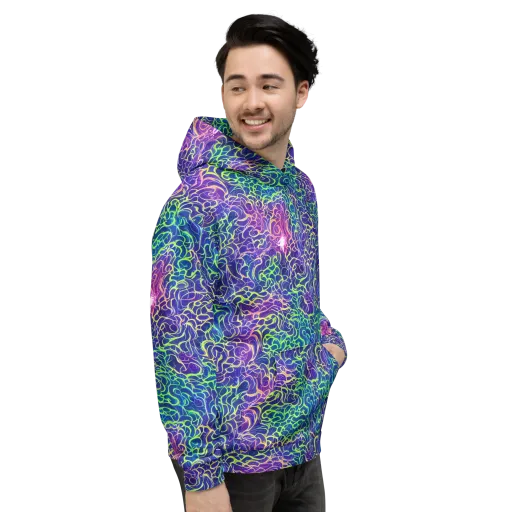 Prismatic Maze on a Hoodie