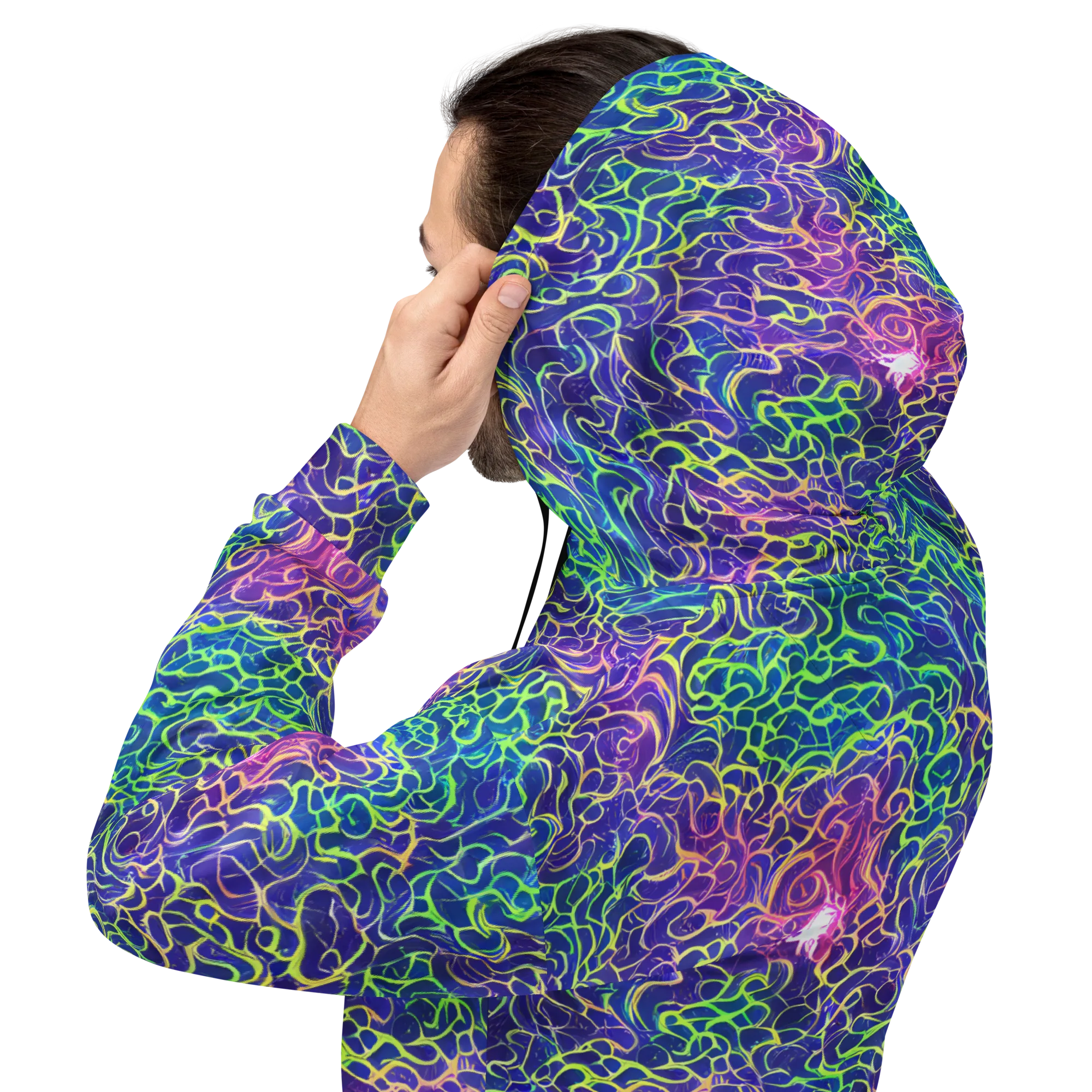 Prismatic Maze on Hoodie — Back
