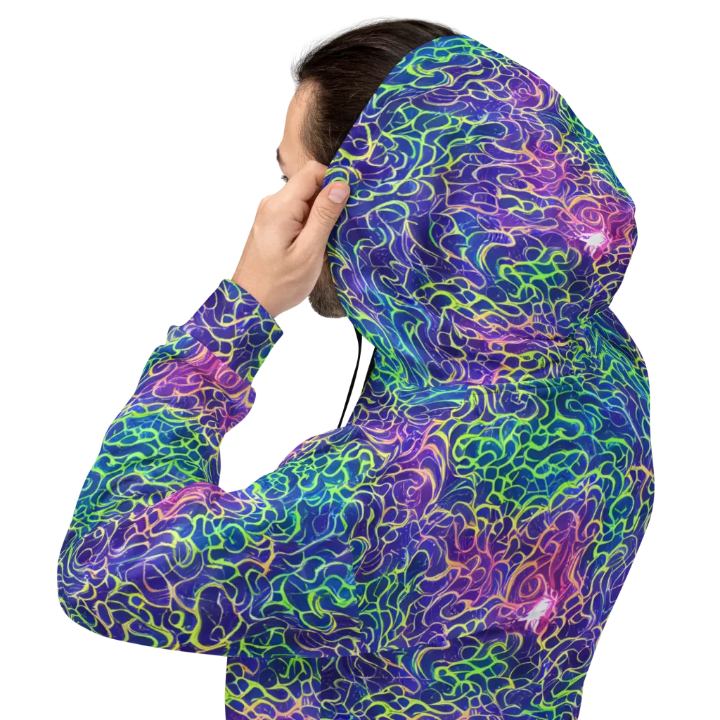 Prismatic Maze on Hoodie — Back