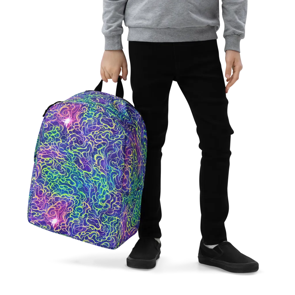 Prismatic Maze on Minimalist Backpack — Zoomed-in