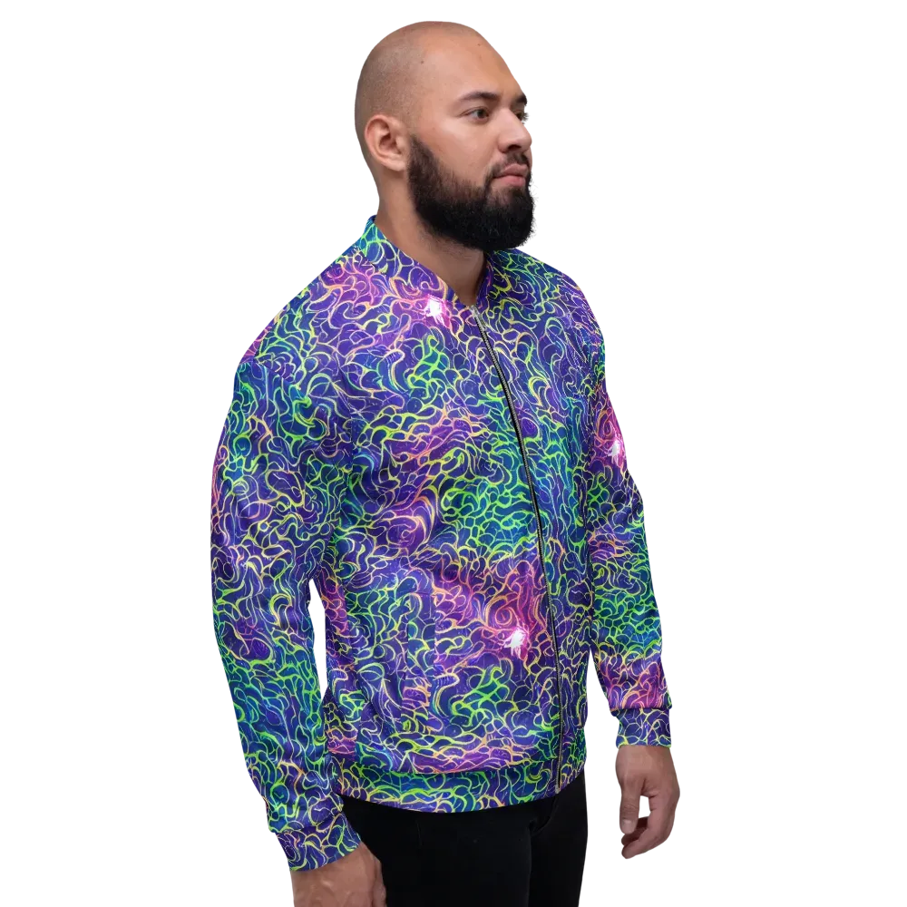 Prismatic Maze on Bomber Jacket — Right