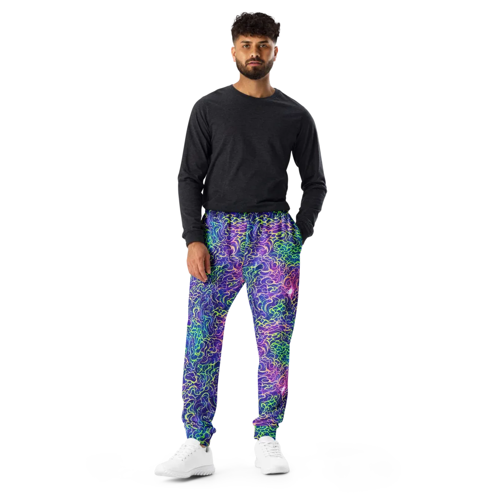 Prismatic Maze on Men's Joggers — Front