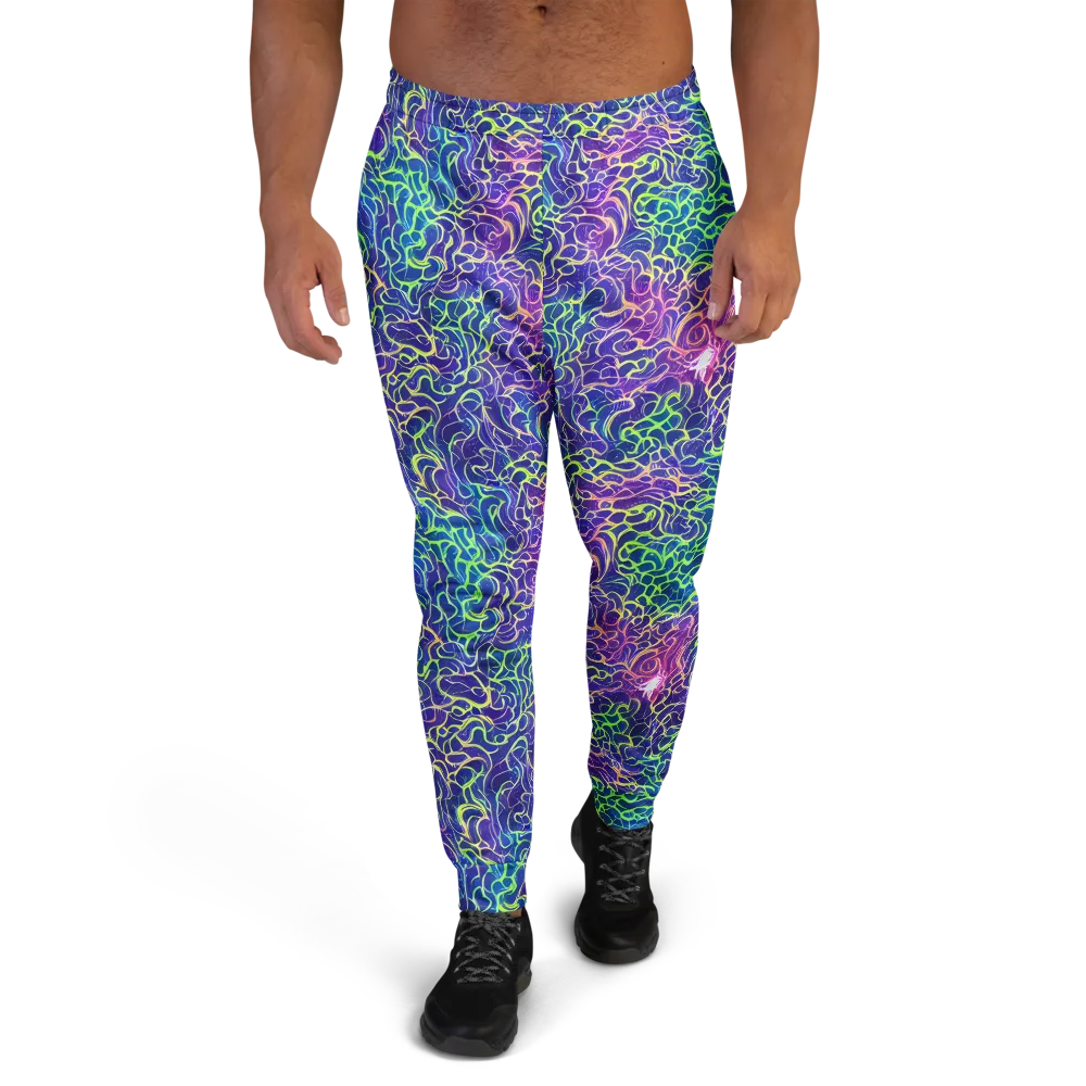 Prismatic Maze on Men's Joggers — Front