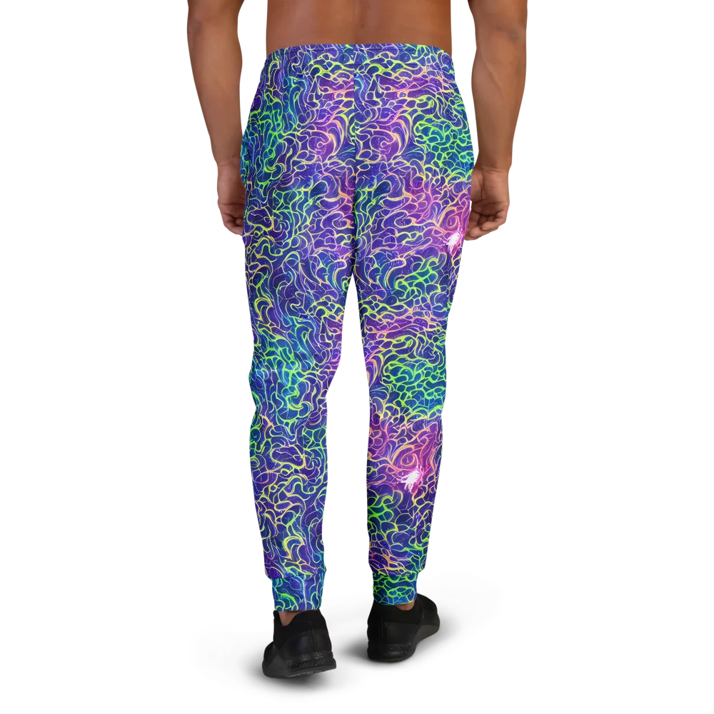 Prismatic Maze on Men's Joggers — Back
