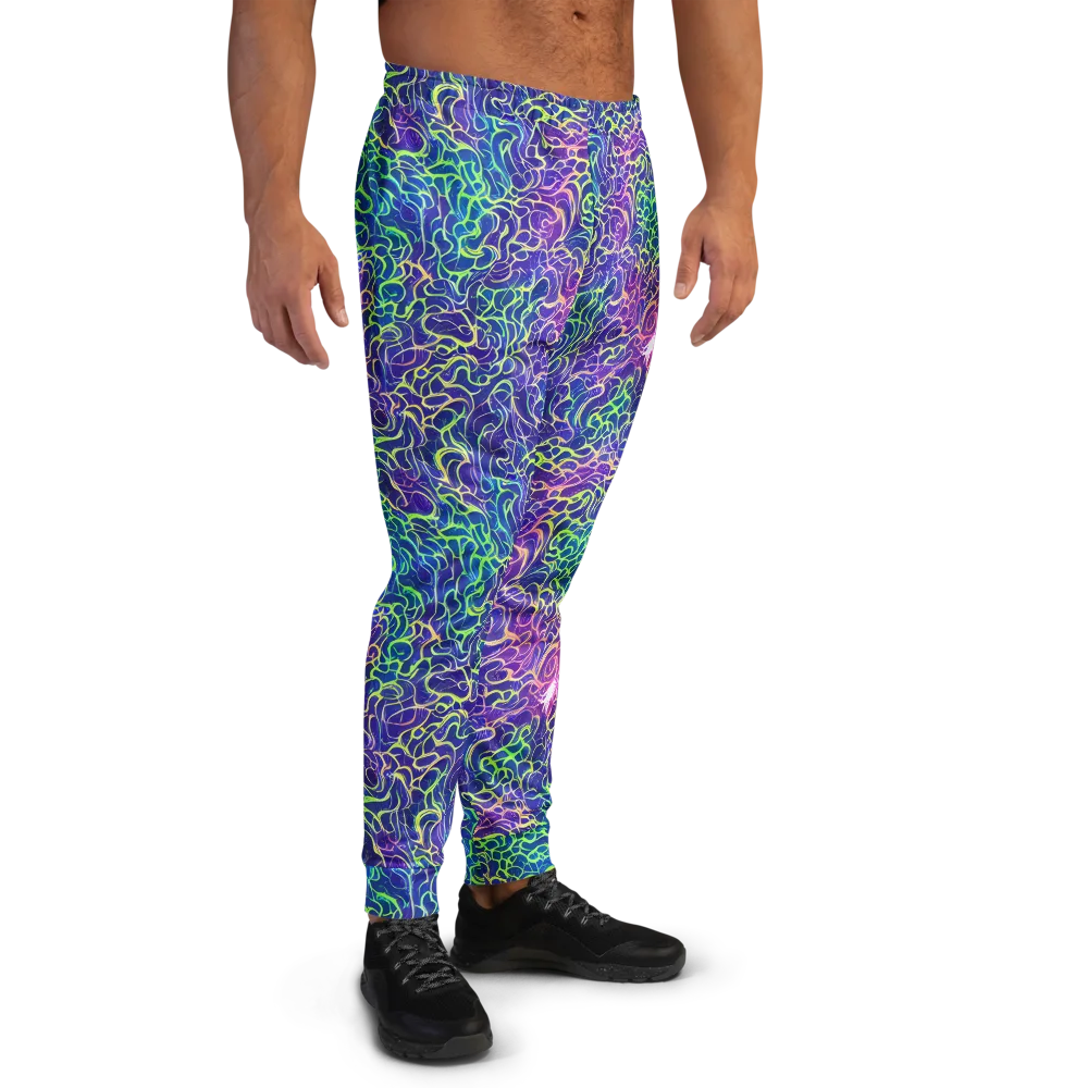 Prismatic Maze on Men's Joggers — Right