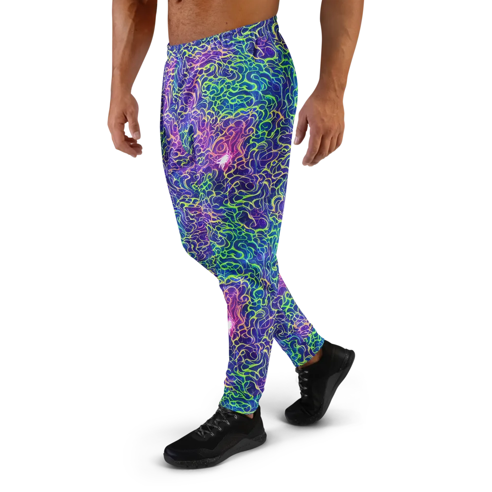 Prismatic Maze on Men's Joggers — Left