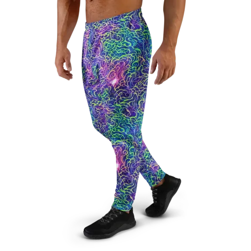 Prismatic Maze on a Men's Joggers