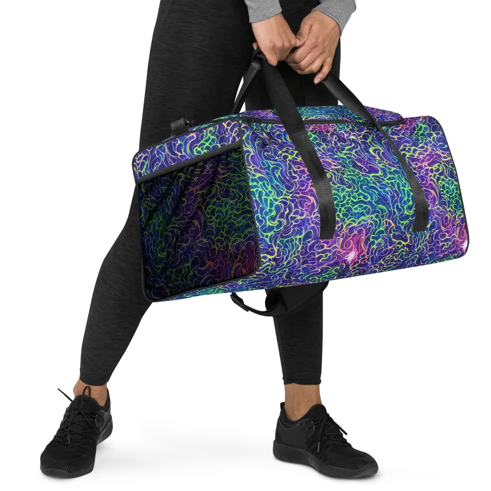 Prismatic Maze on Duffle Bag — Right Front