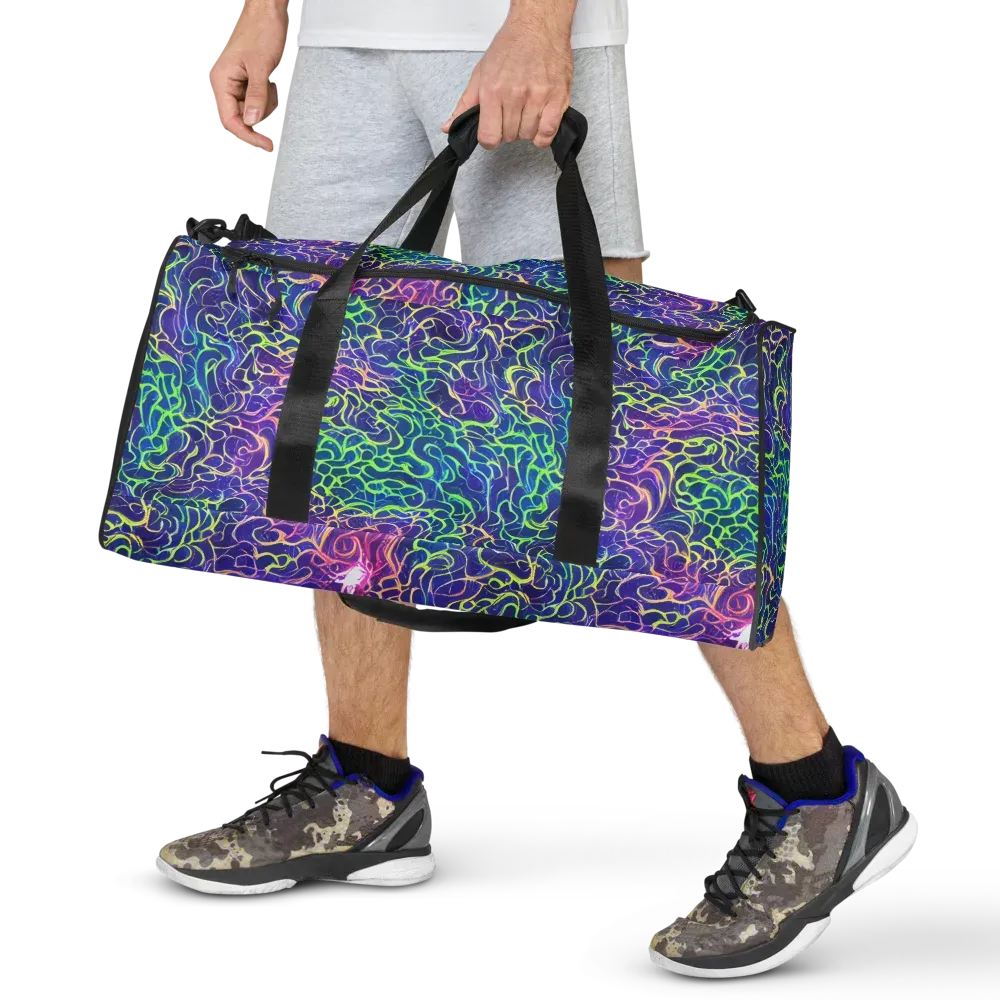 Prismatic Maze on Duffle Bag — Front
