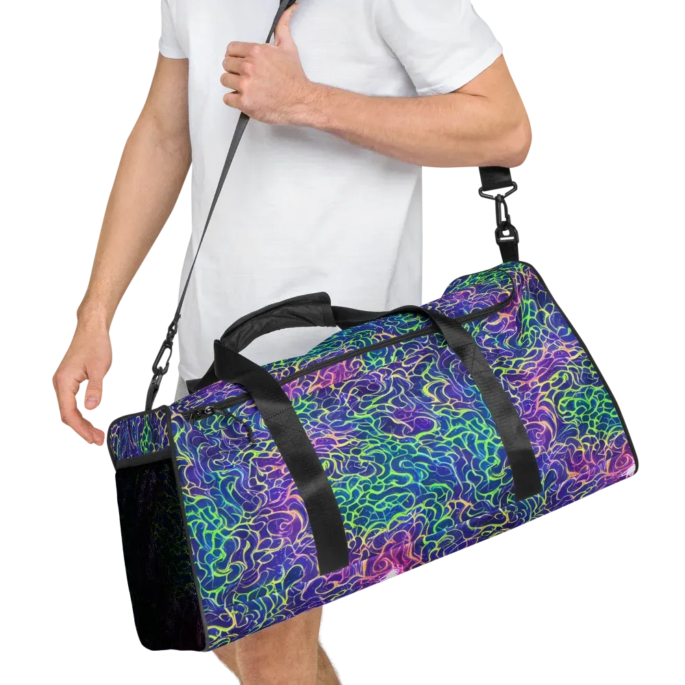 Prismatic Maze on Duffle Bag — Right Front