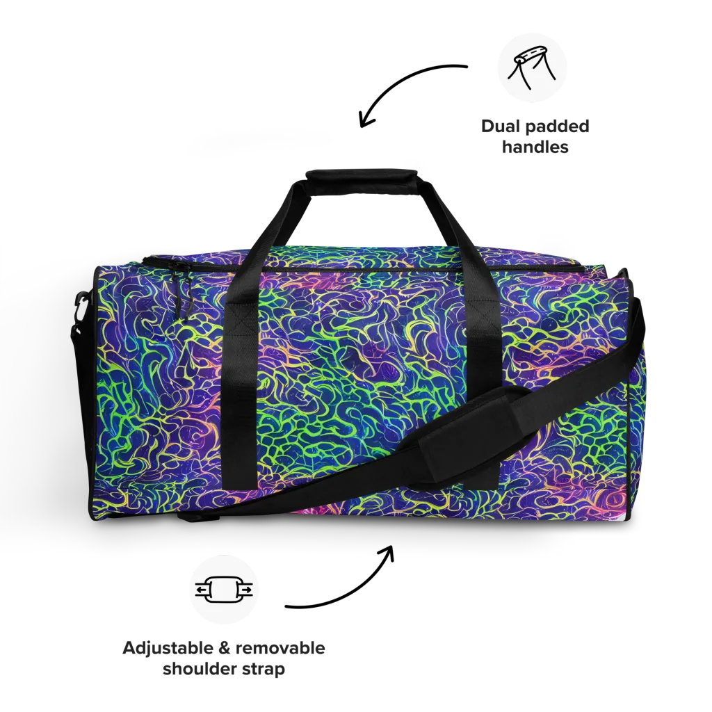 Prismatic Maze on Duffle Bag — Front
