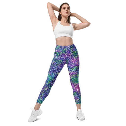 Prismatic Maze on a Leggings with Pockets