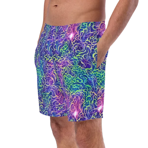 Prismatic Maze on a Swim Trunks