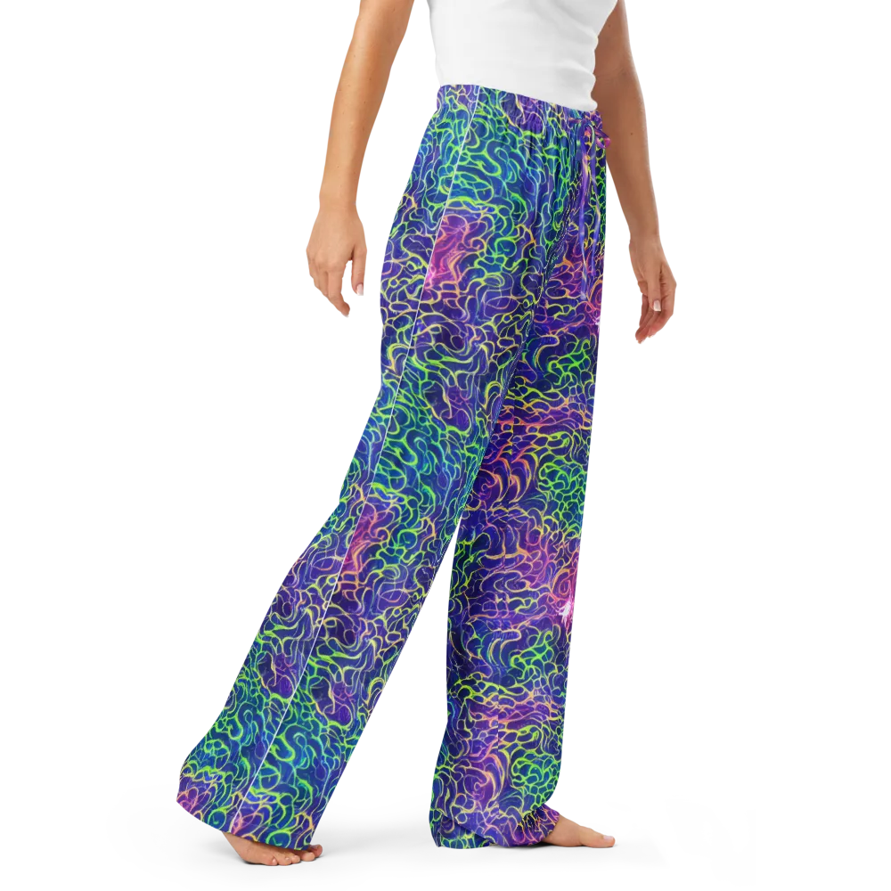 Prismatic Maze on Women's Pajama Pants — Right Front