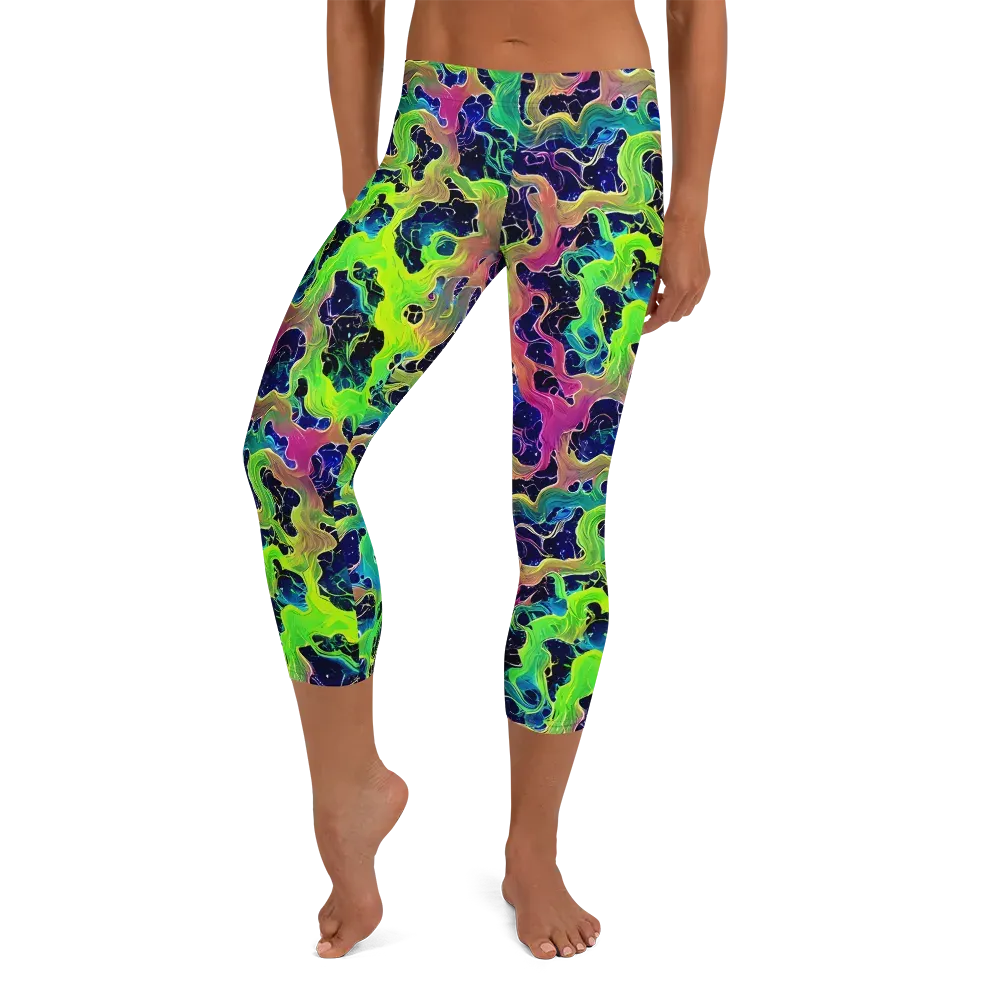 Tidal Metamorphosis on Capri Leggings — Front