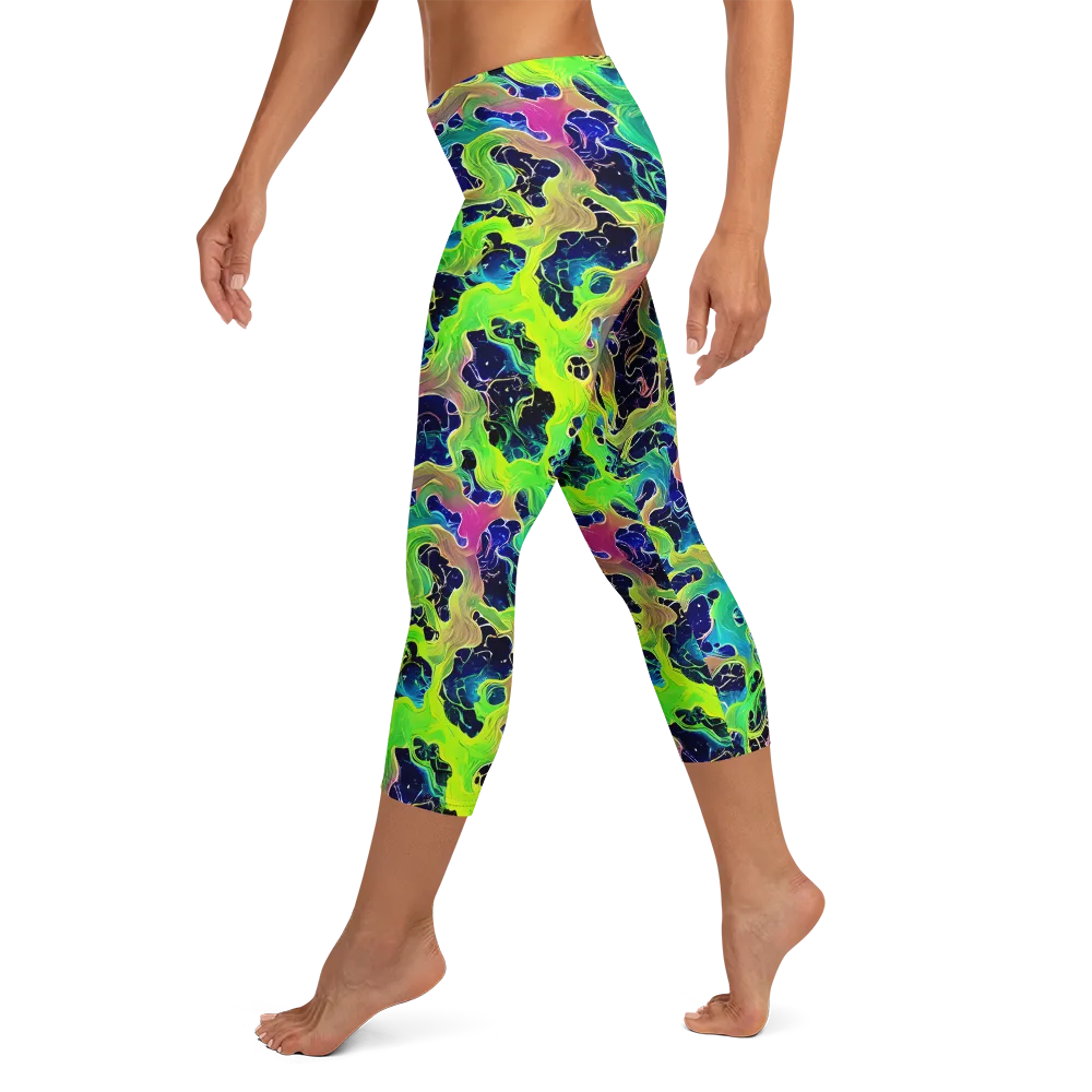 Tidal Metamorphosis on Capri Leggings — Left