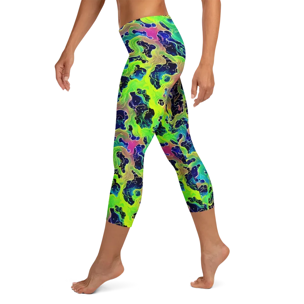 Tidal Metamorphosis on Capri Leggings — Left