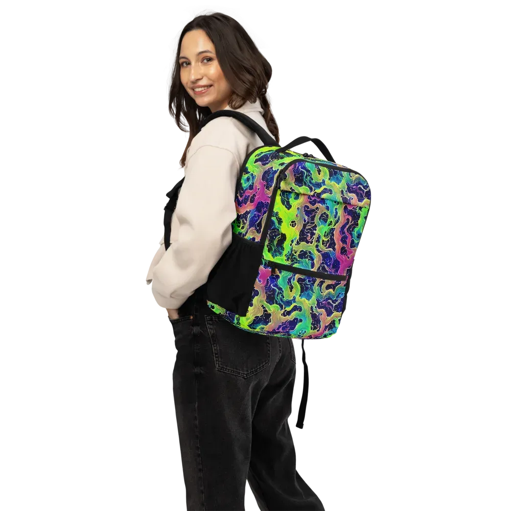 Tidal Metamorphosis on Utility Backpack — Back