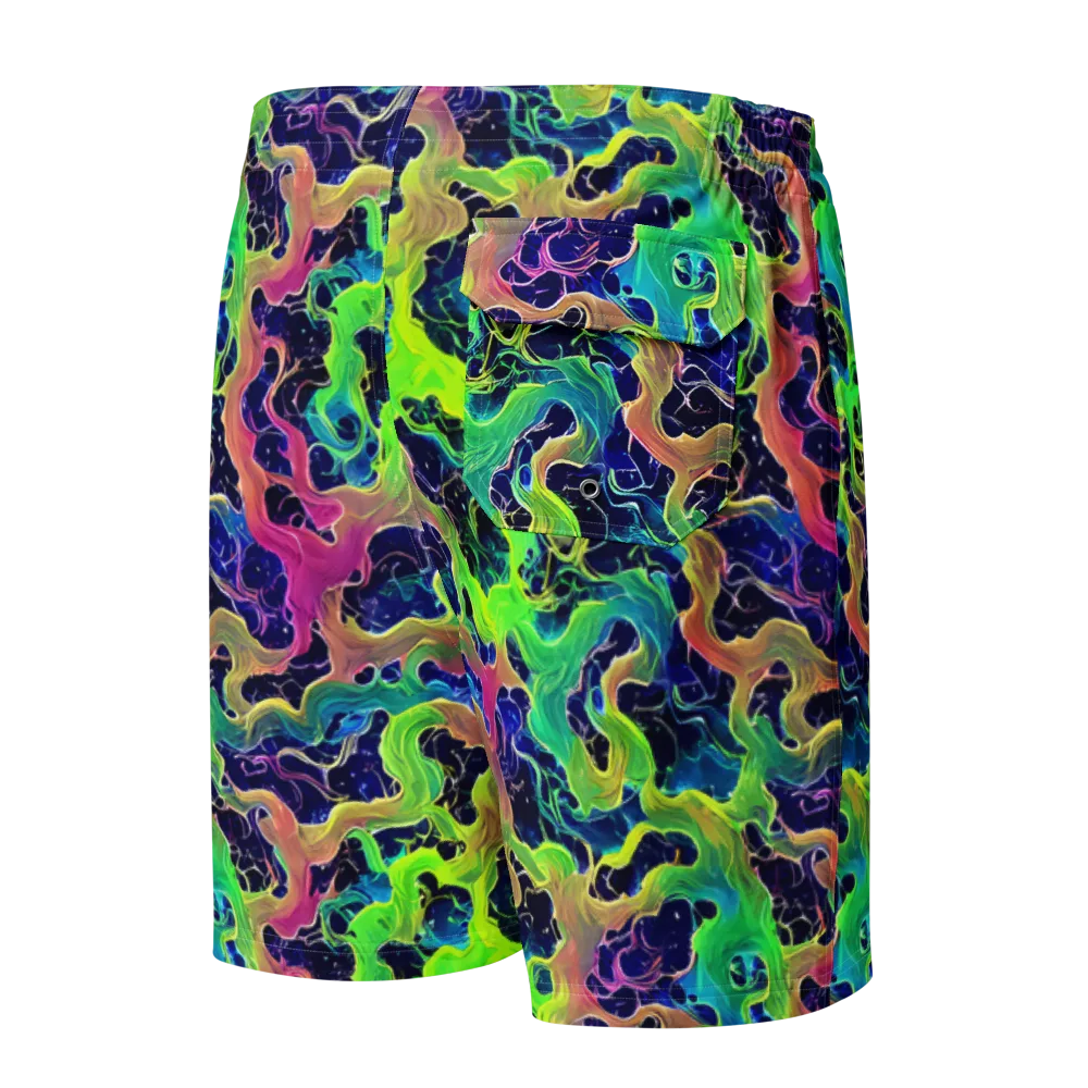 Tidal Metamorphosis on Men's Board Shorts — Back