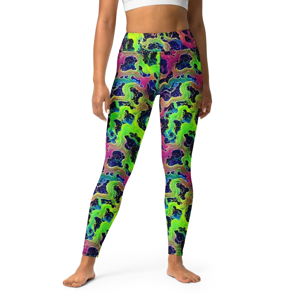 Tidal Metamorphosis on Yoga Leggings — Front