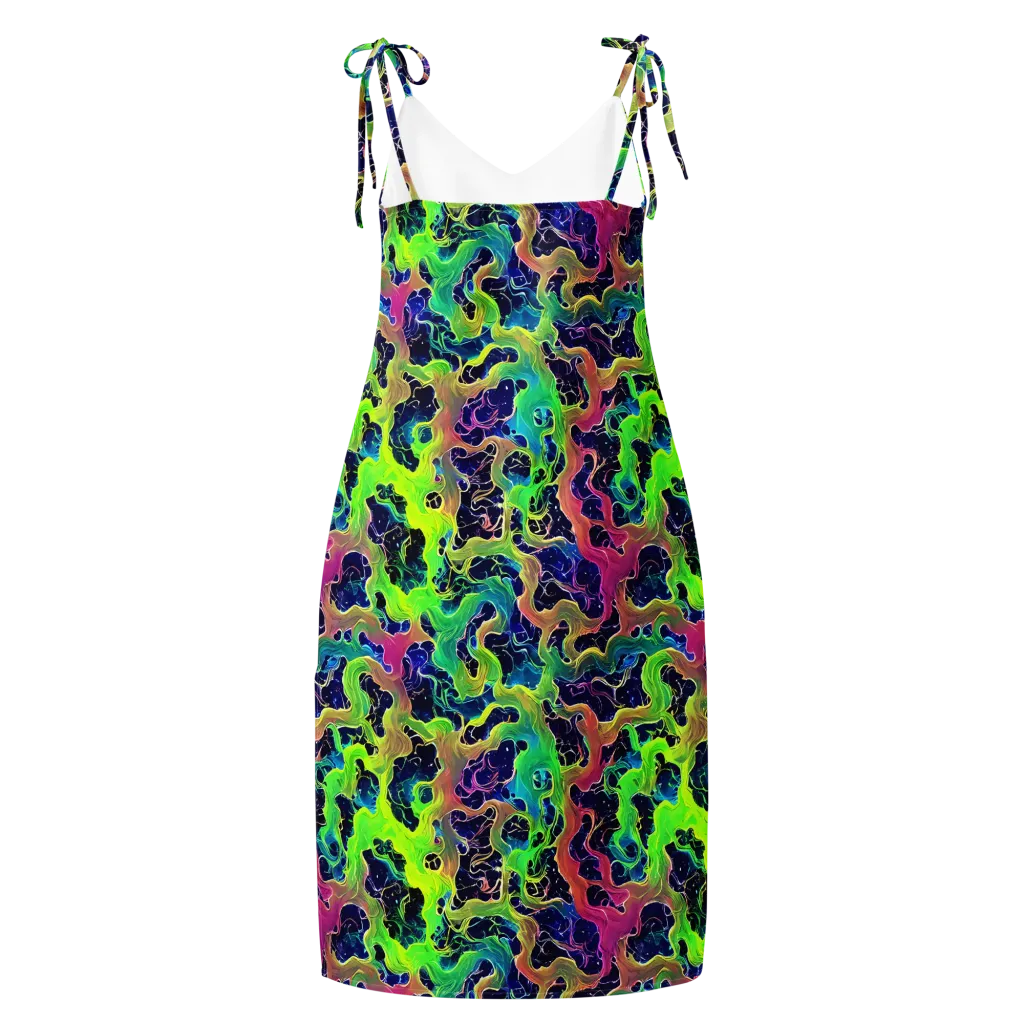 Tidal Metamorphosis on Slip Dress — Back