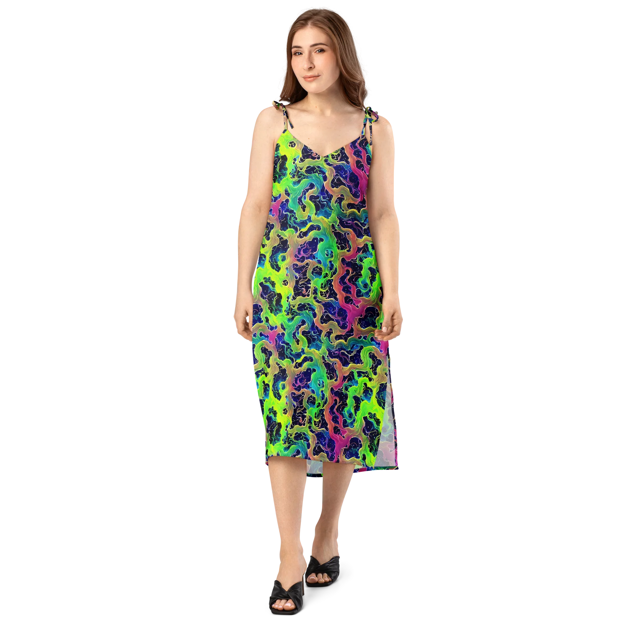 Tidal Metamorphosis on Slip Dress — Front