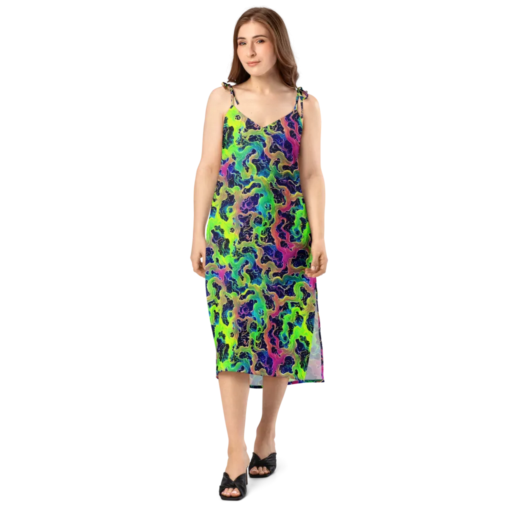 Tidal Metamorphosis on Slip Dress — Front