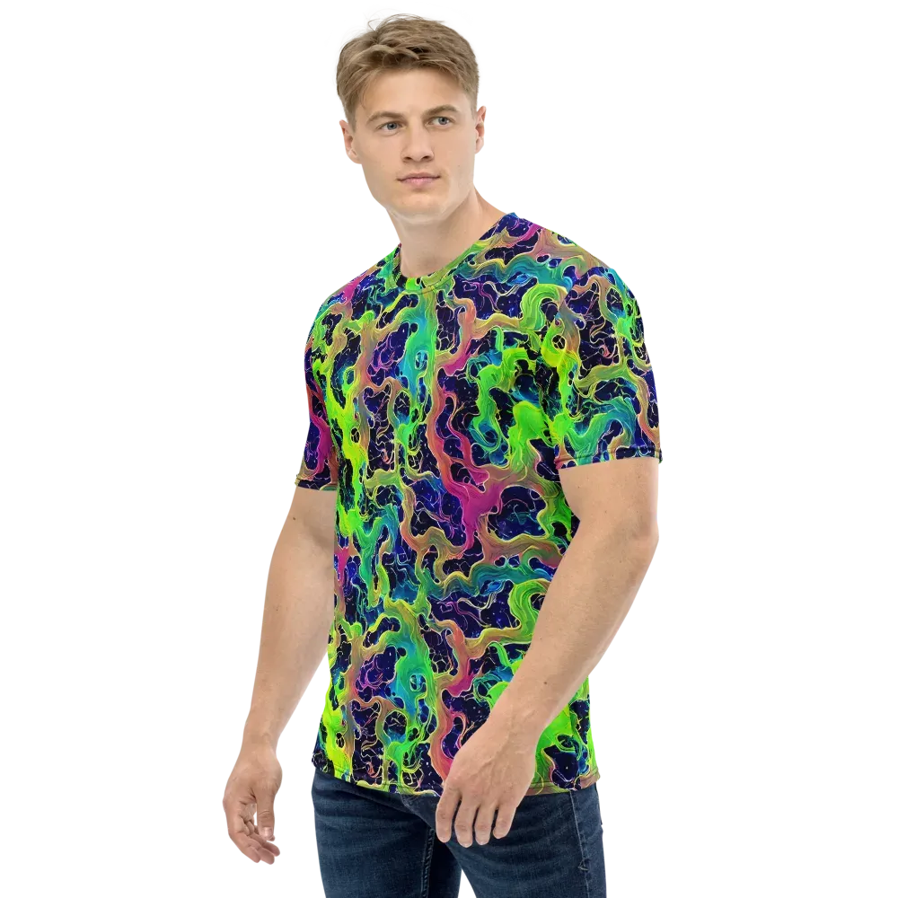 Tidal Metamorphosis on Men's Crew Neck T-Shirt — Left
