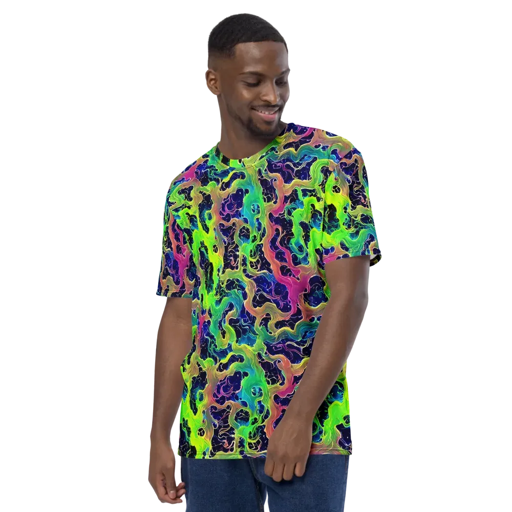 Tidal Metamorphosis on Men's Crew Neck T-Shirt — Left