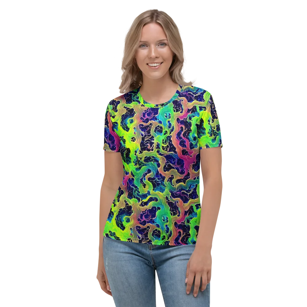 Tidal Metamorphosis on Women's Crew Neck T-Shirt — Front