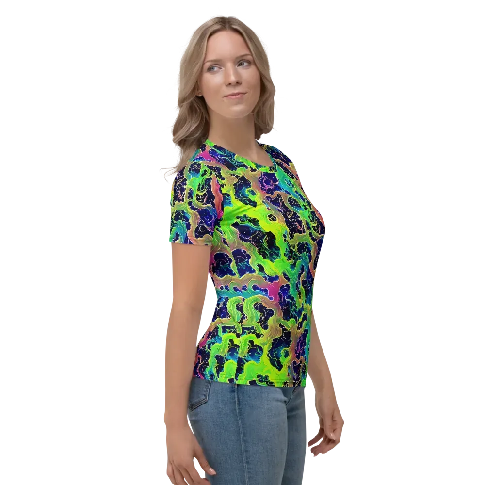 Tidal Metamorphosis on Women's Crew Neck T-Shirt — Right
