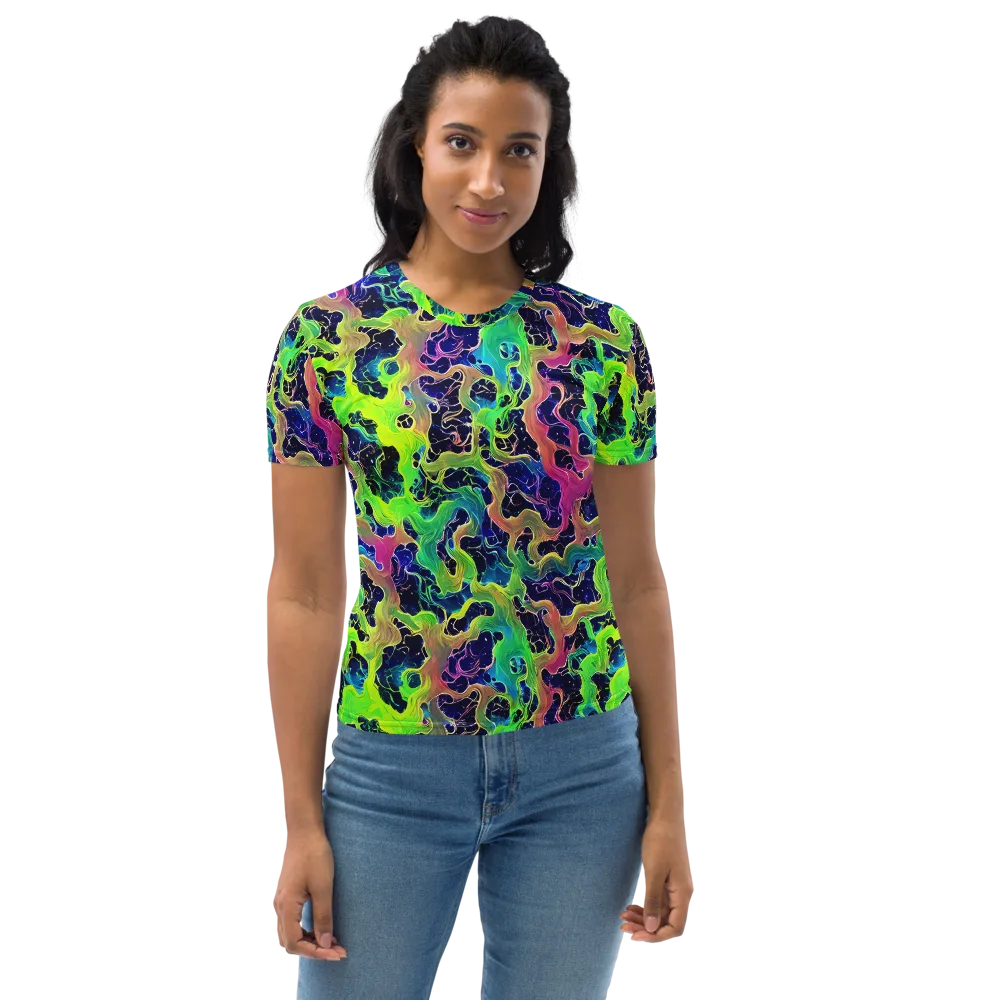 Tidal Metamorphosis on Women's Crew Neck T-Shirt — Front