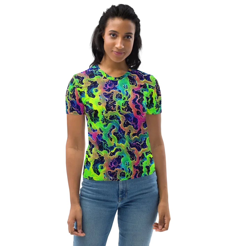 Tidal Metamorphosis on Women's Crew Neck T-Shirt — Front
