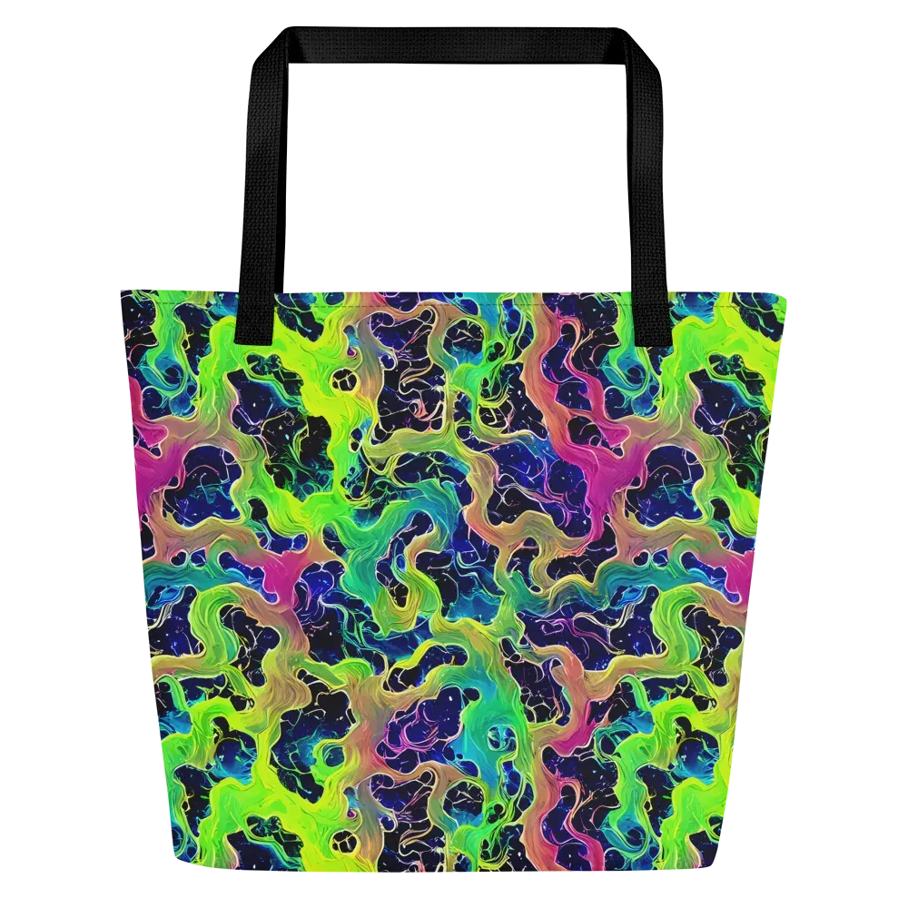 Tidal Metamorphosis on Large Tote Bag W/ Pocket — Front