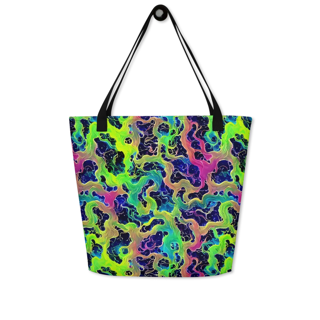 Tidal Metamorphosis on Large Tote Bag W/ Pocket — Front