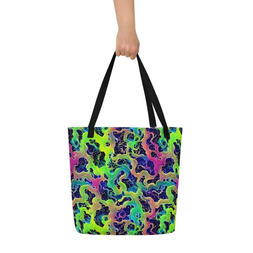 Tidal Metamorphosis on Large Tote Bag W/ Pocket — Front