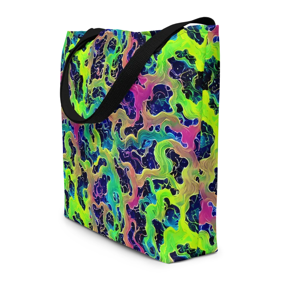 Tidal Metamorphosis on Large Tote Bag W/ Pocket — Front