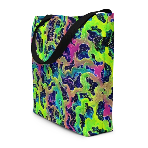 Tidal Metamorphosis on a Large Tote Bag W/ Pocket