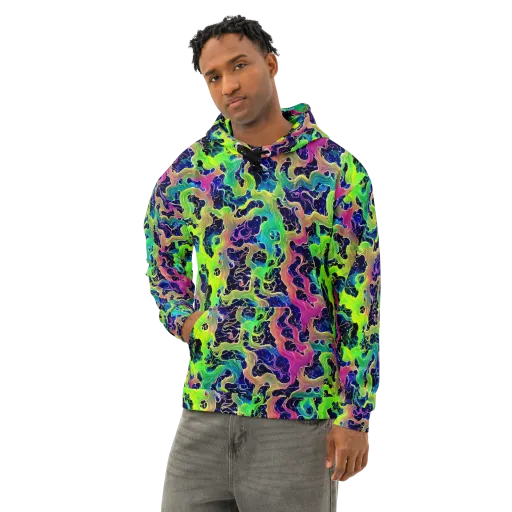 Tidal Metamorphosis on a Cotton Hoodie
