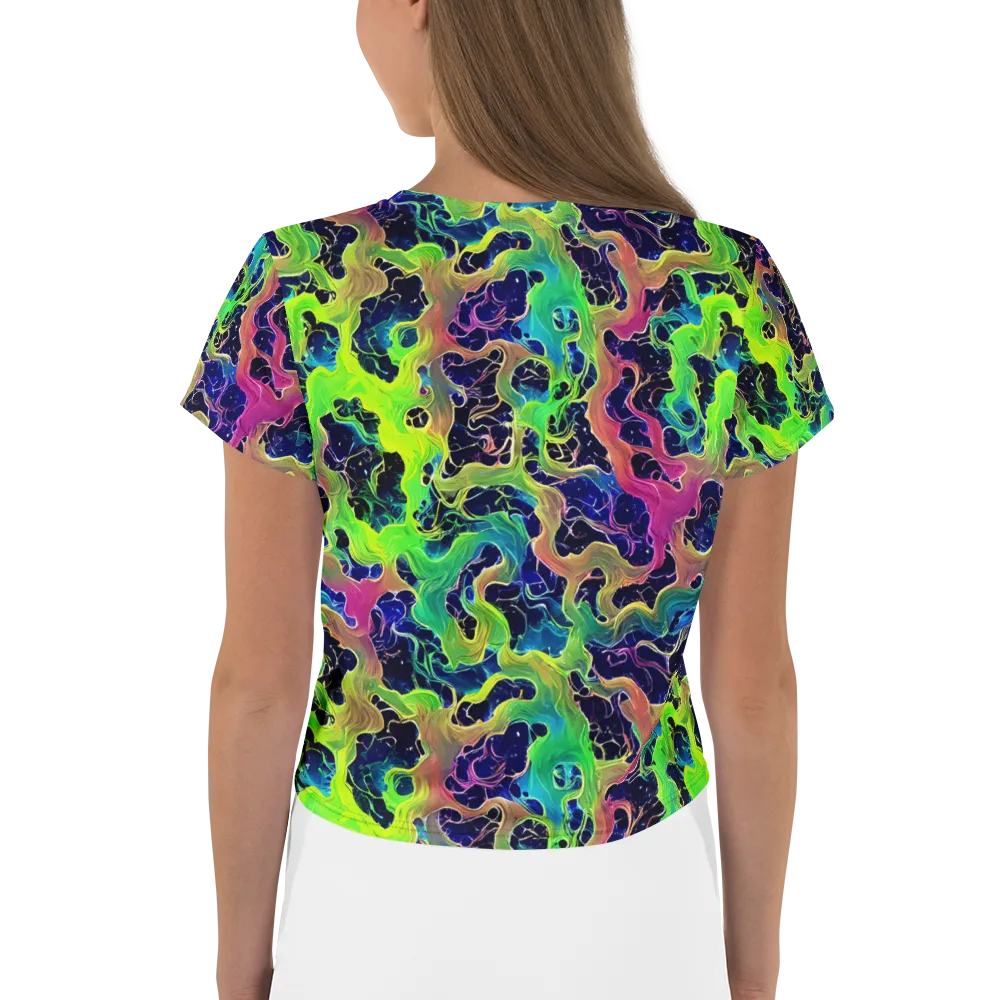 Tidal Metamorphosis on Crop Tee — Back