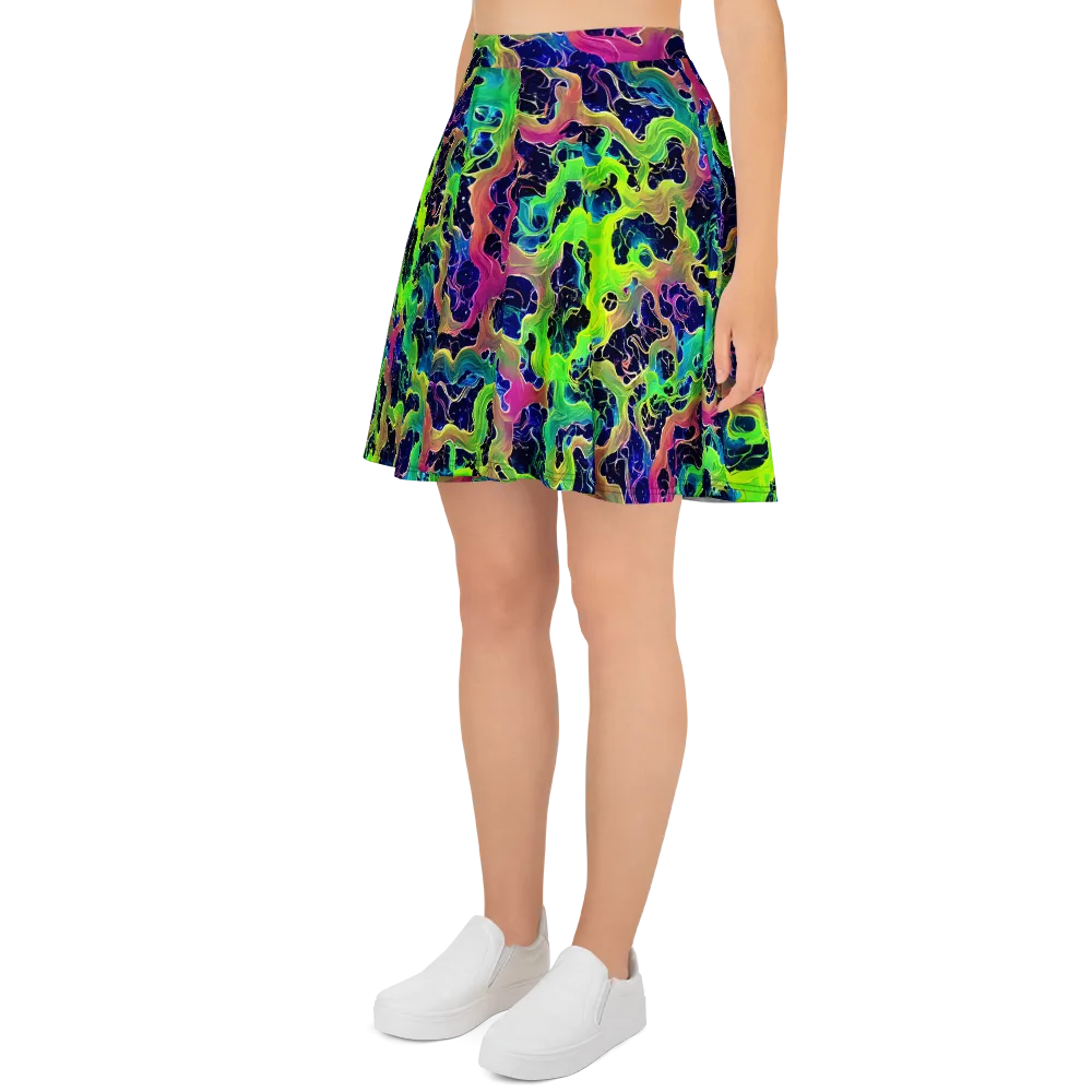 Tidal Metamorphosis on Skater Skirt — Left