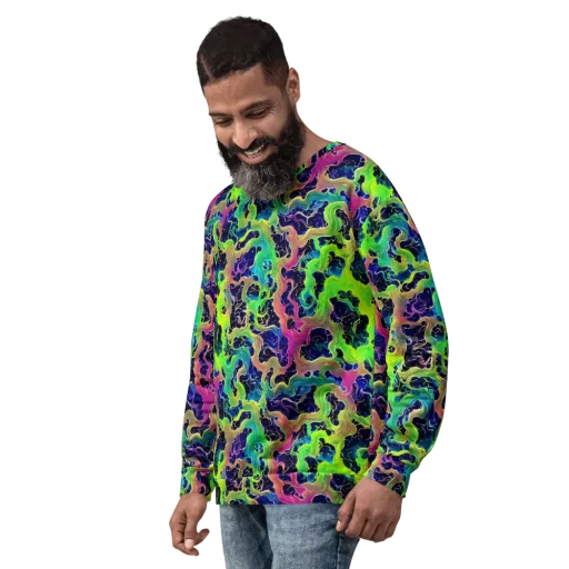 Tidal Metamorphosis on a Sweatshirt