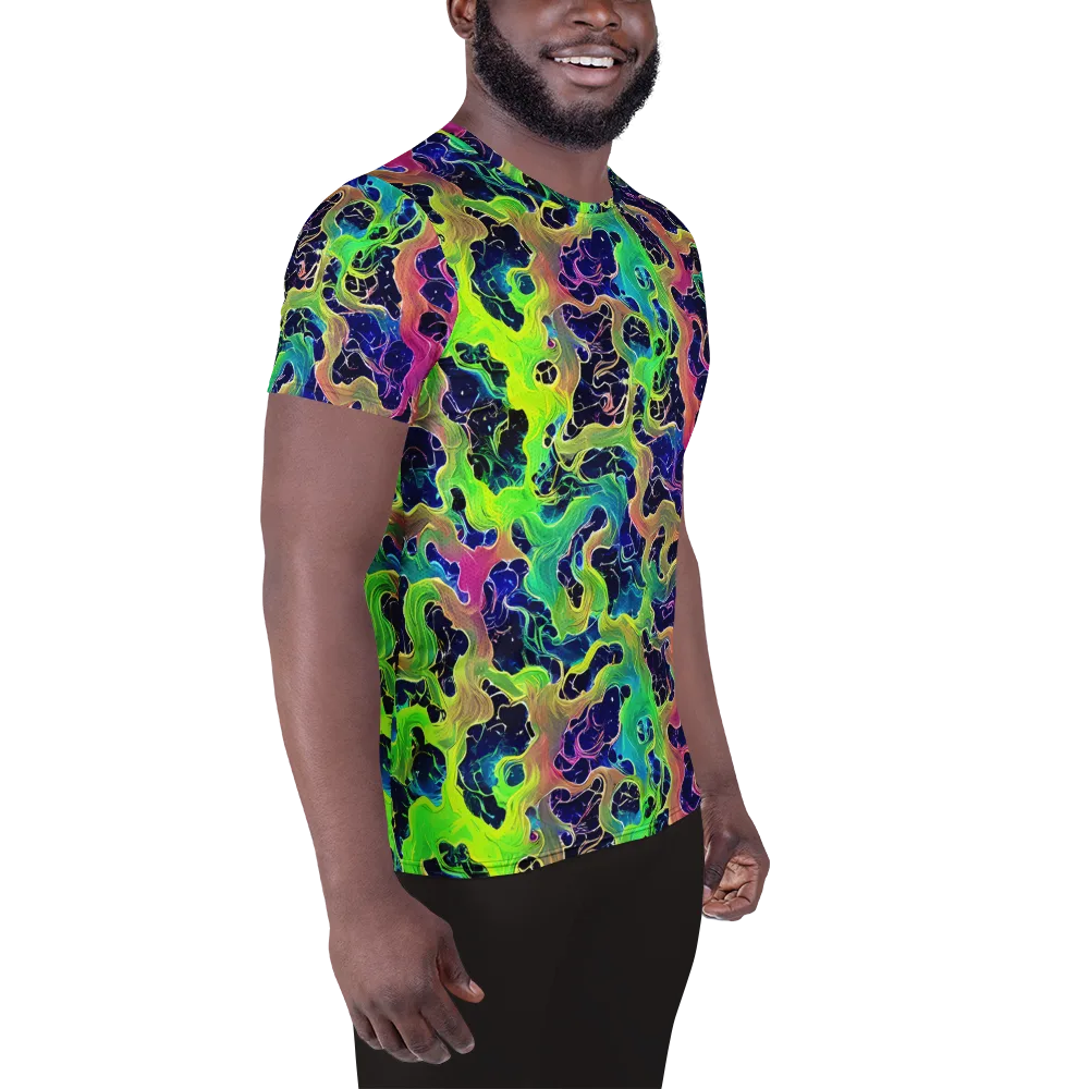 Tidal Metamorphosis on Men's Athletic T-Shirt — Right