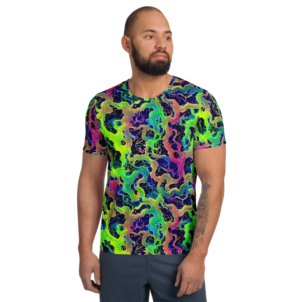 Tidal Metamorphosis on Men's Athletic T-Shirt — Front