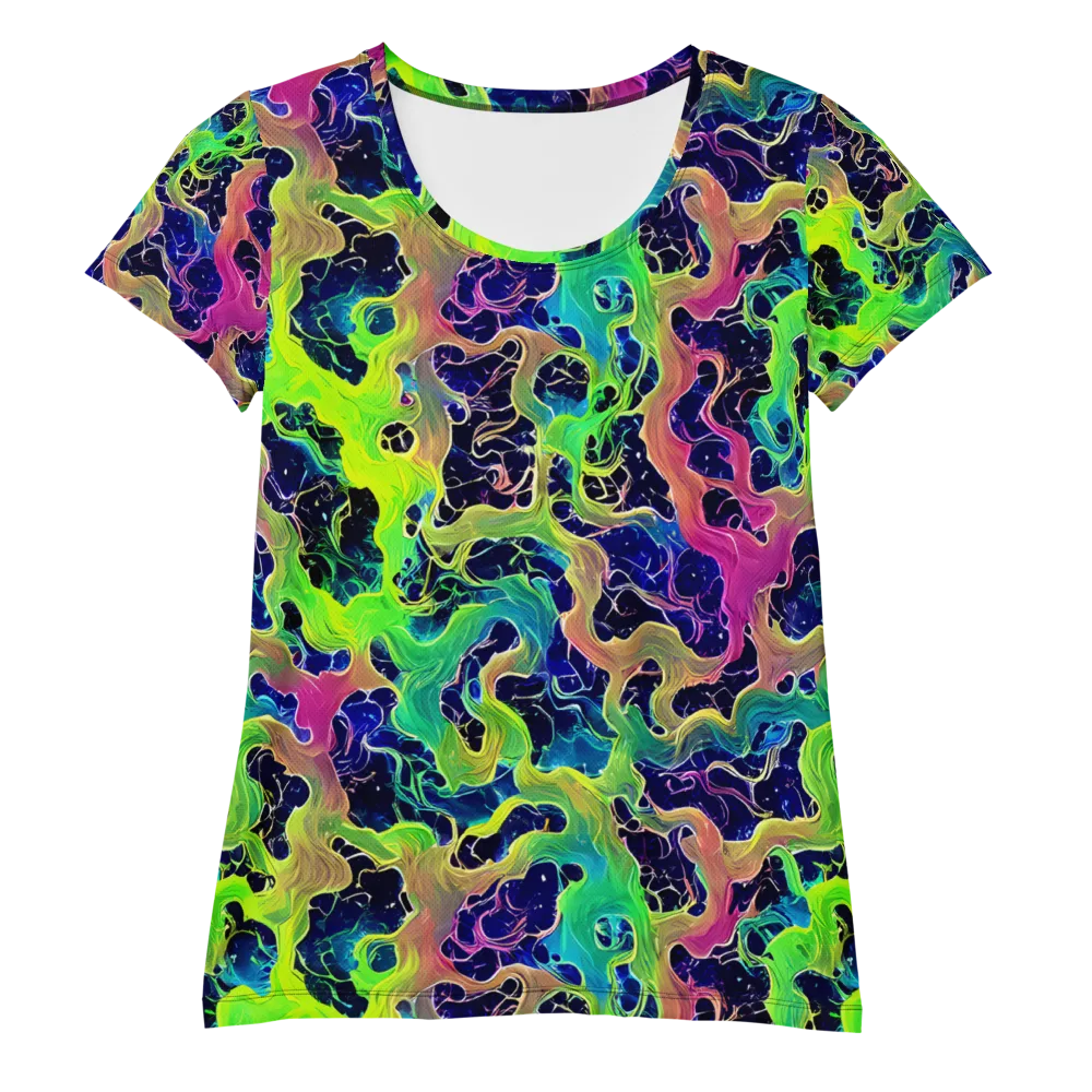 Tidal Metamorphosis on Women's Athletic T-Shirt — Front