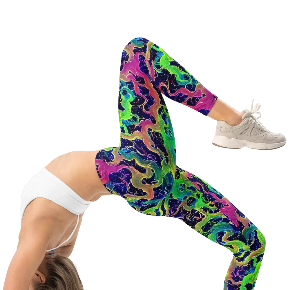 Tidal Metamorphosis on Leggings — Right