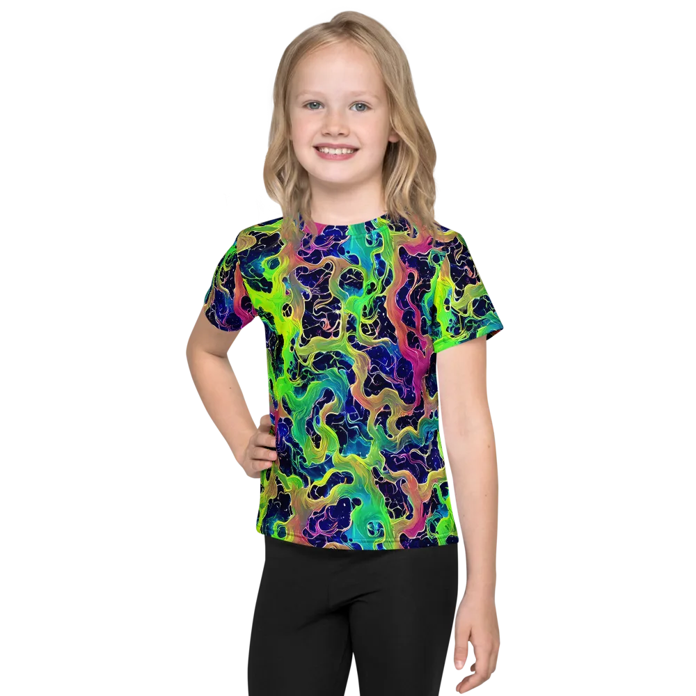 Tidal Metamorphosis on Kids Crew Neck T-Shirt — Front