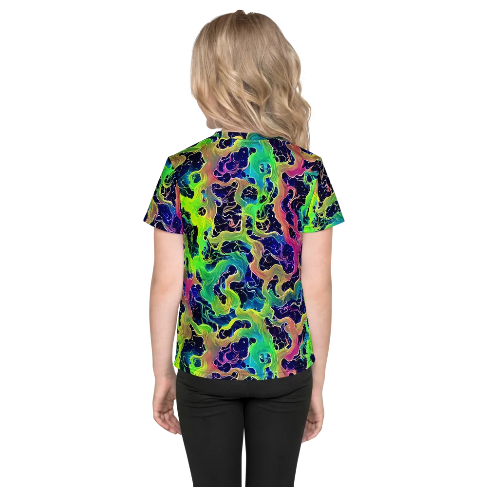Tidal Metamorphosis on Kids Crew Neck T-Shirt — Back
